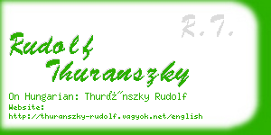 rudolf thuranszky business card